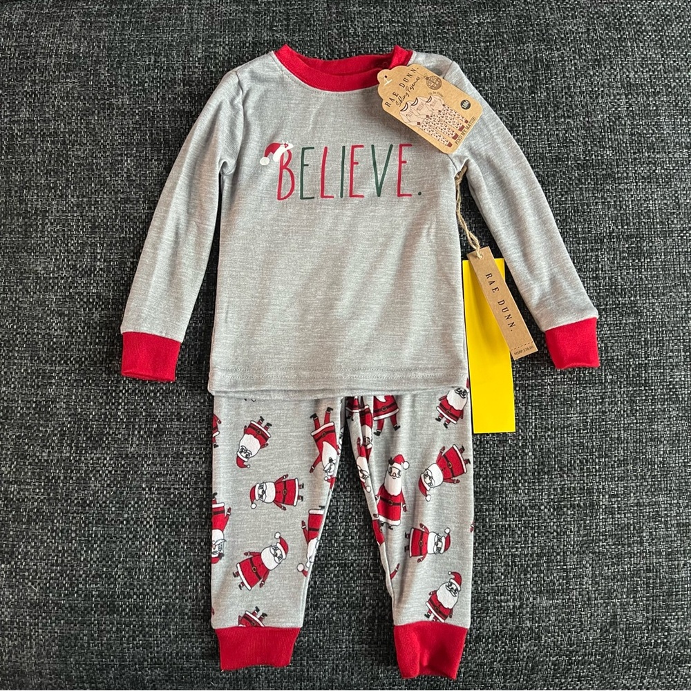 NWT Rae Dunn Santa Pajamas